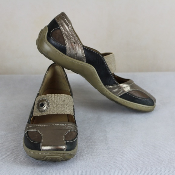 Josef Seibel Shoes - Josef Seibel Comfort Mary Jane Gold Metallic Flats